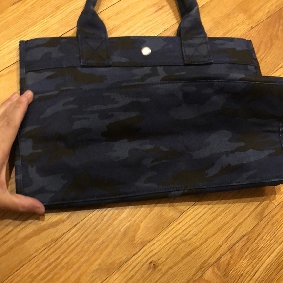 Quilted Koala East West Canvas Tote Dark Blue Camo - Picture 7 of 11